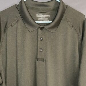 5.11 Tactical Series Men's Short Sleeve Polo Shirt 2X Large Dark Olive Green